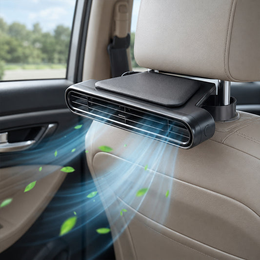 Car Headrest Velcro Cooling AC Fan